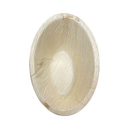 Smarty Had A Party 5" Oval Palm Leaf Eco Friendly Disposable Bowls (100 Bowls), 100PK 5215R-CASE